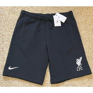Liverpool FC Nike Men's Black Club Fleece Shorts Size L Large Brand New Tags